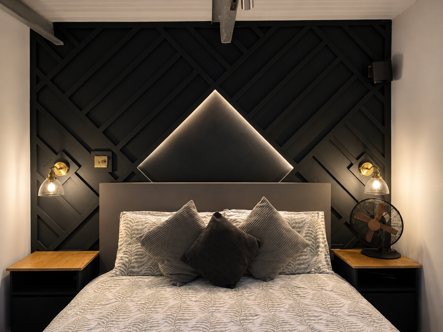 Industrial Geometric Feature Wall